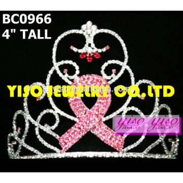 Tiaras de concours de cristal de vente chaude